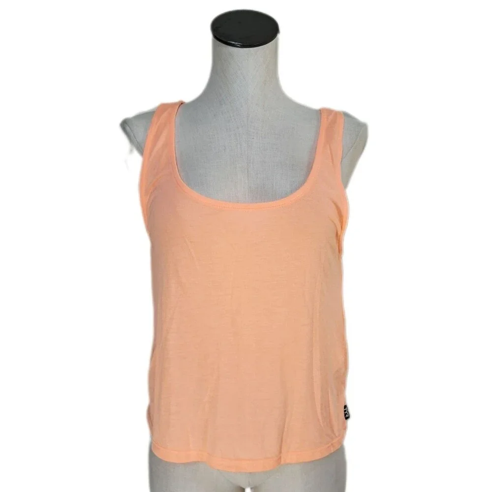 TYR Santomi Offwall Tank Swim Coverup Strappy Open Back Coral Women's S (4/6)